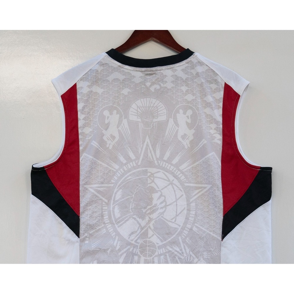Nike White & Black Sleeveless Tank Top with Gold Swoosh - Picture 7 of 8